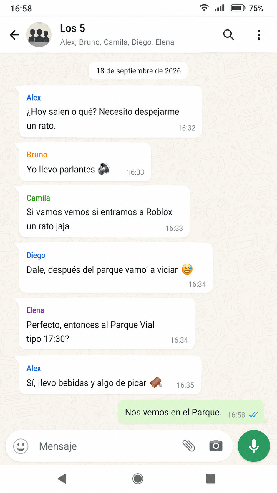 Conversación recuperada